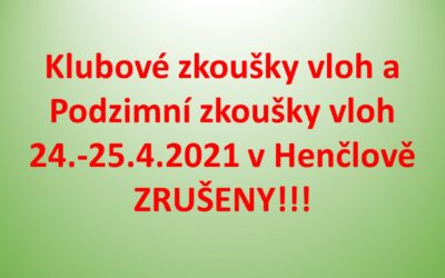 KZV a KPZ 24.-25.4.2021 ZRUŠENY!!!