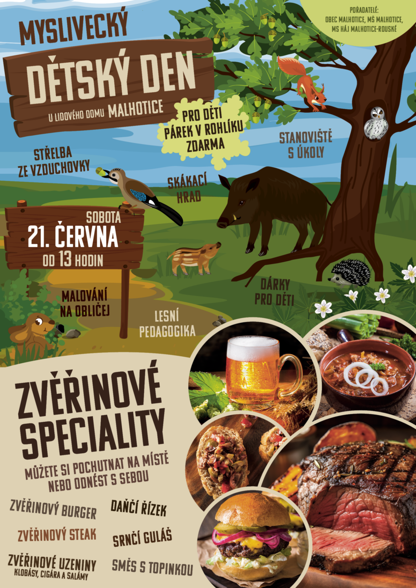 Myslivecký dětský den 21.6.2025 Malhotice