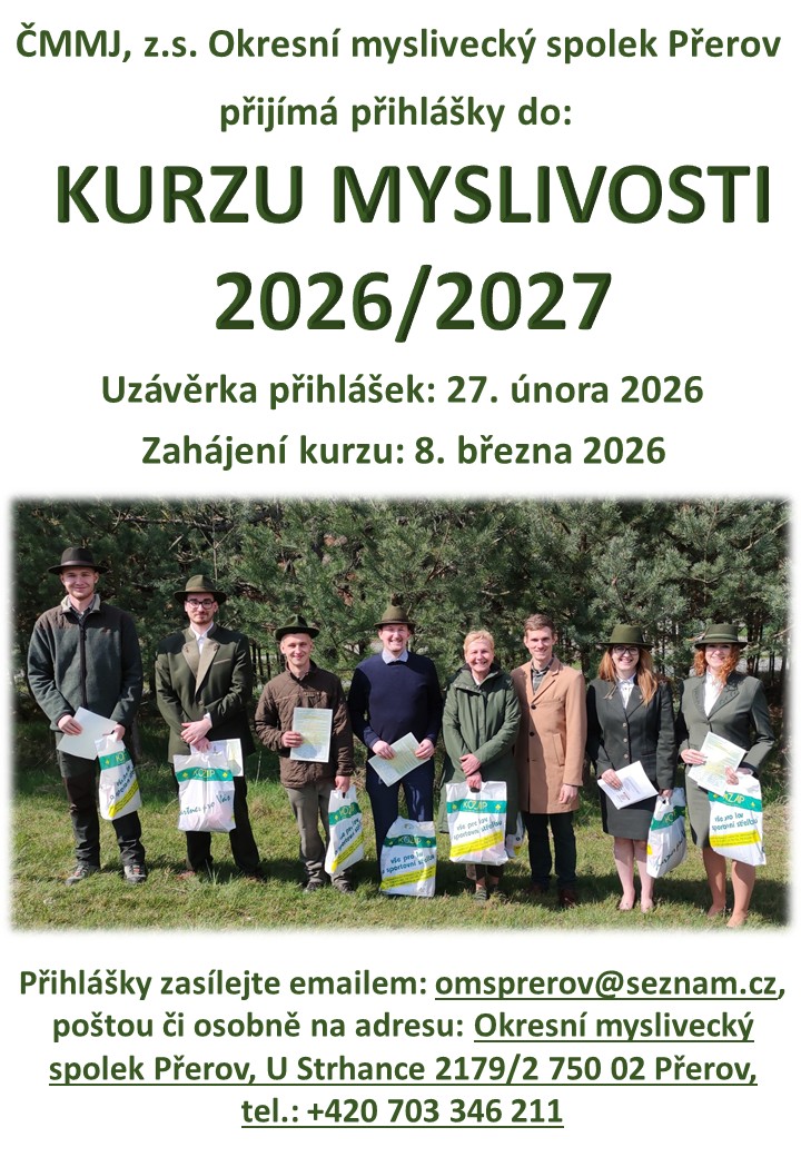 Kurz myslivosti 2026/2027