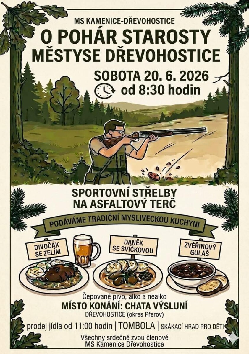 O pohár starosty městyse Dřevohostice 20.6.2026