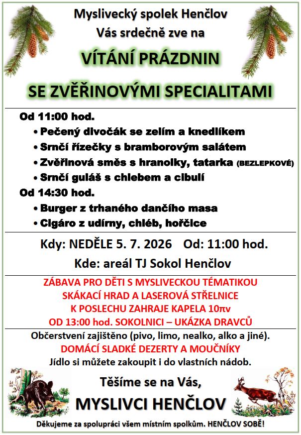 Vítání prázdnin MS Henčlov 5.7.2026